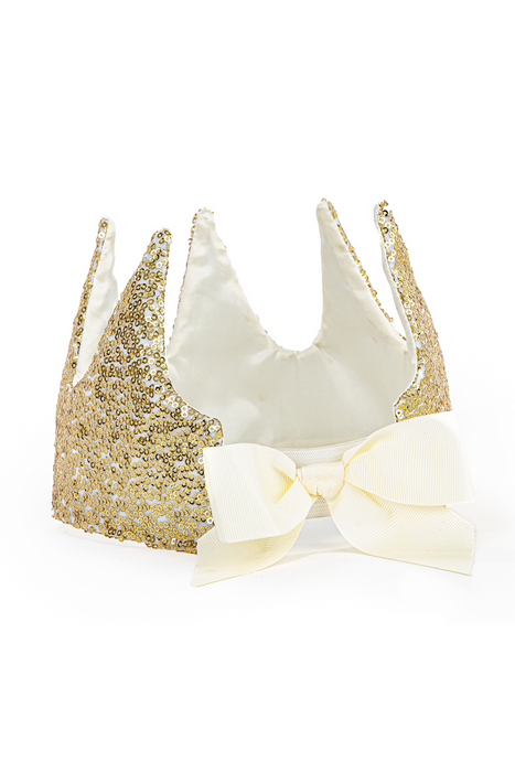 Gracious Gold Sequins Crown