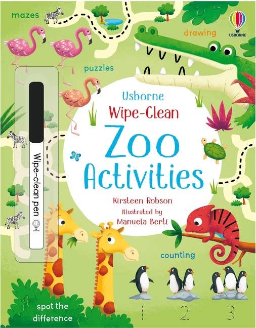 Wipe-Clean Zoo Activities : Usborne