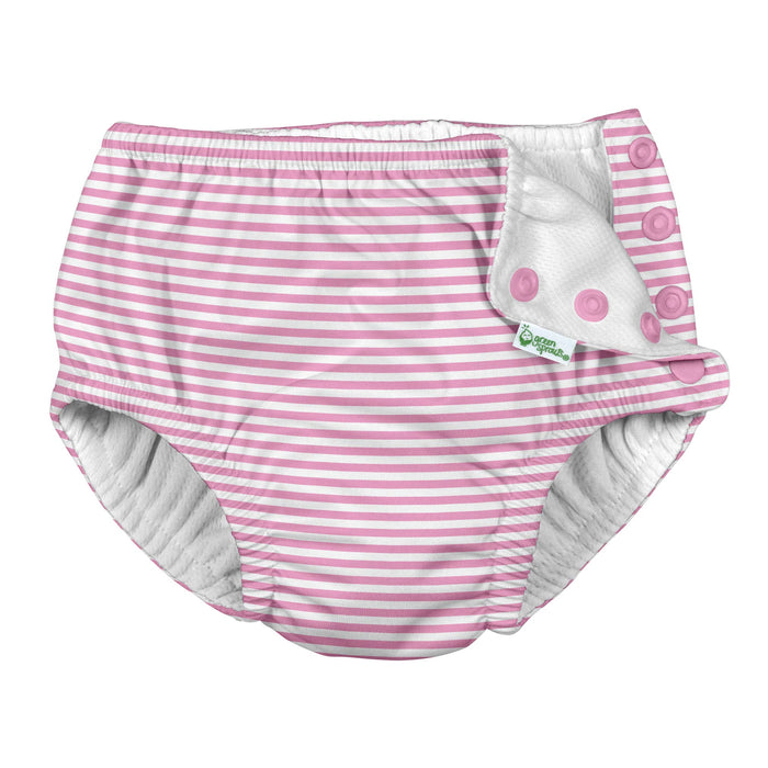 Snap Reusable Absorbent Swimsuit Diaper - Girls Print