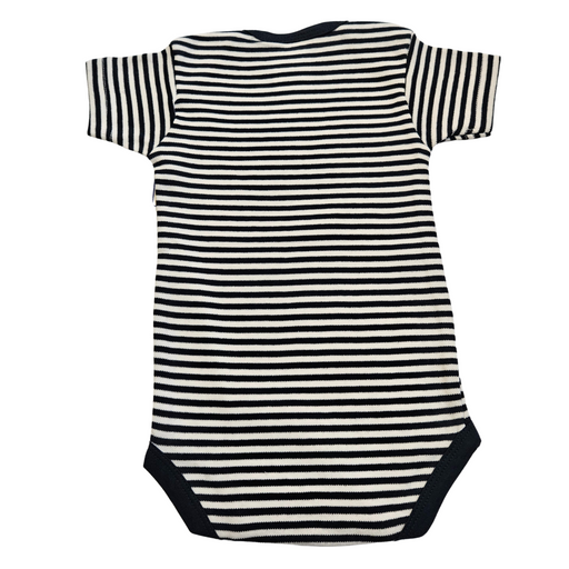 Black and White Stripe Bodysuit Baby Onesie - Lottie Da Baby