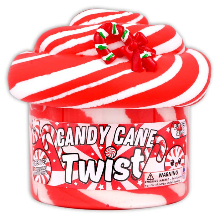 Candy Cane Twist Dope Slime