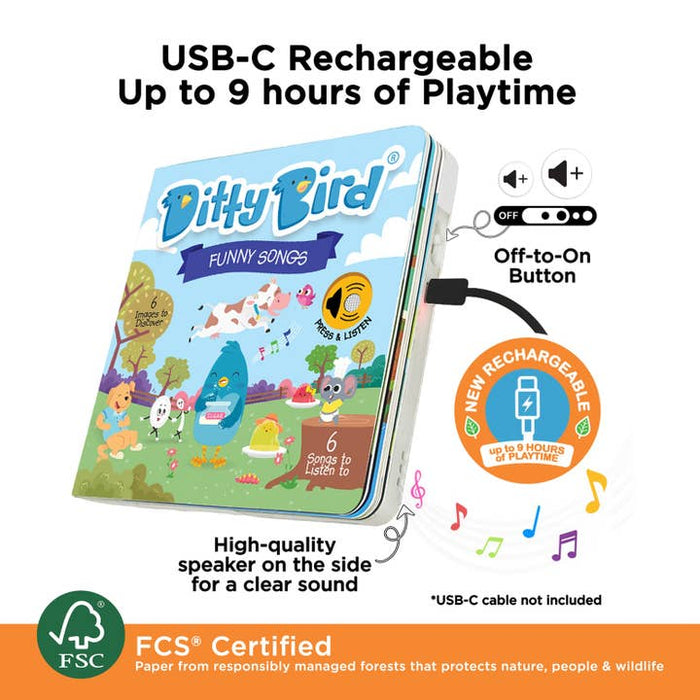 Ditty Bird Books- Funny Songs