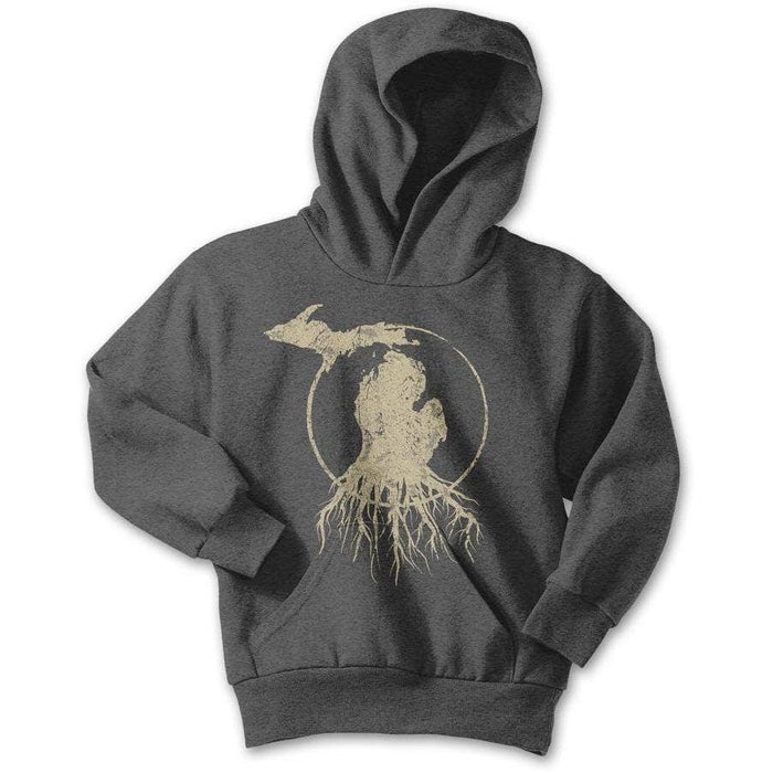 MI Roots - Kids Pullover Hoodie - Charcoal