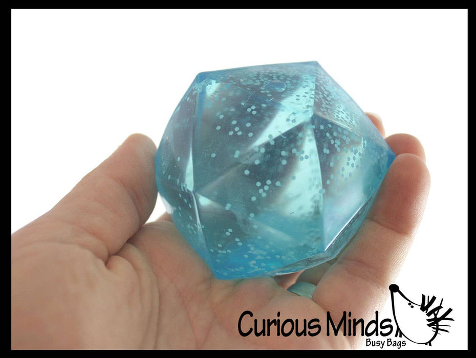 Sugar Polyhedron Diamond Shaped Ball - Glow in the Dark