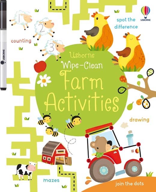 Wipe-Clean Farm Activitie : Usborne