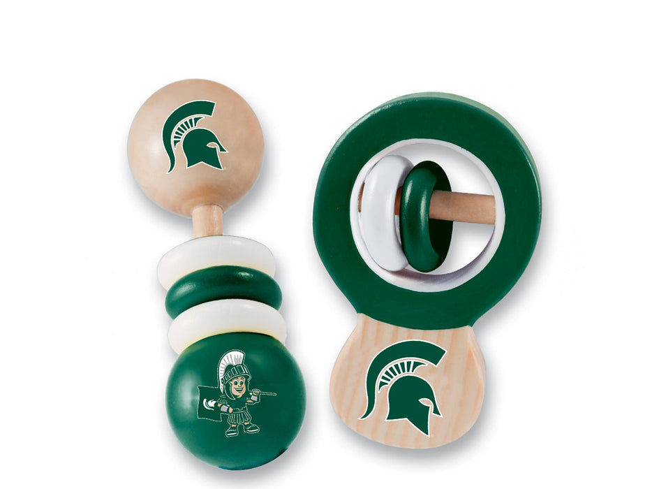 Michigan State Spartans - Baby Rattles 2-Pack