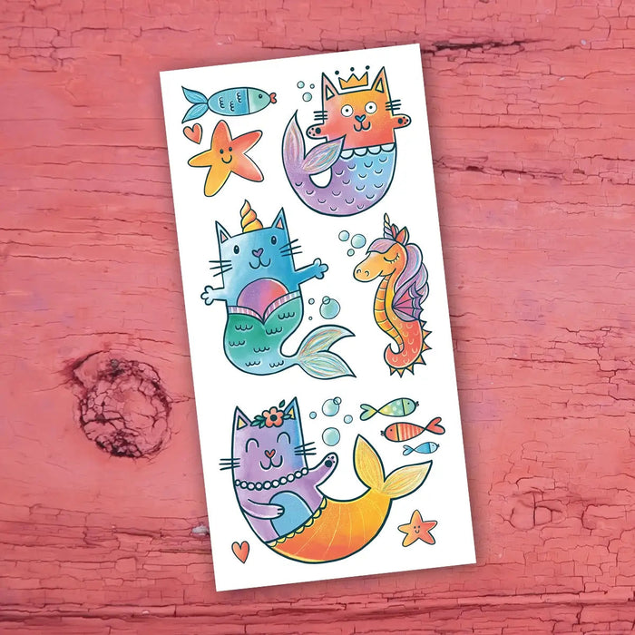 Temporary Tattoos- The Cat- Mermaids