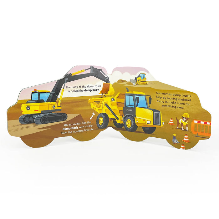 John Deere Kids How Dump Trucks Work Shaped Board Book