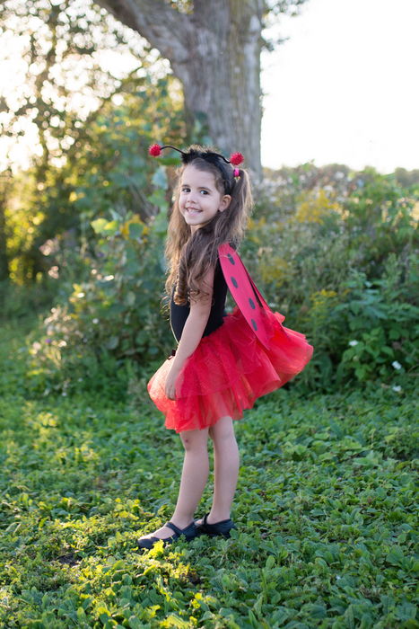 Glitter Ladybug Tutu + Wings + Headband
