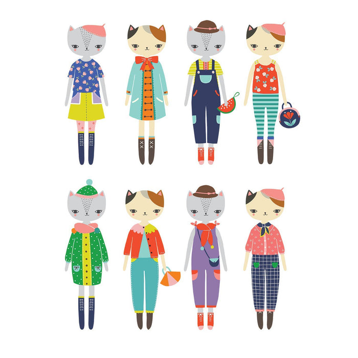 Magnetic Dress Up: Cat Fashion