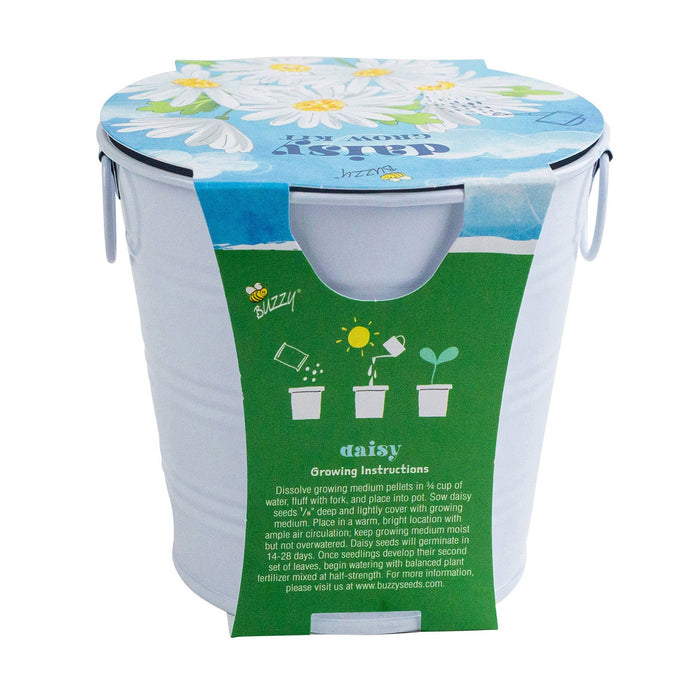 Kids Flower Grow Pail Daisy Garden Kit