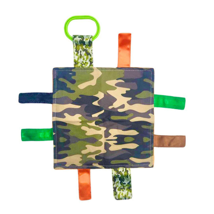 Camo Hunter Crinkle Tag Lovey