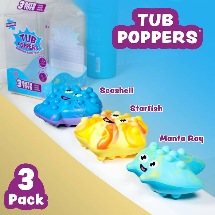 Tub Works® Tub Poppers™  Bath Toys 3pk