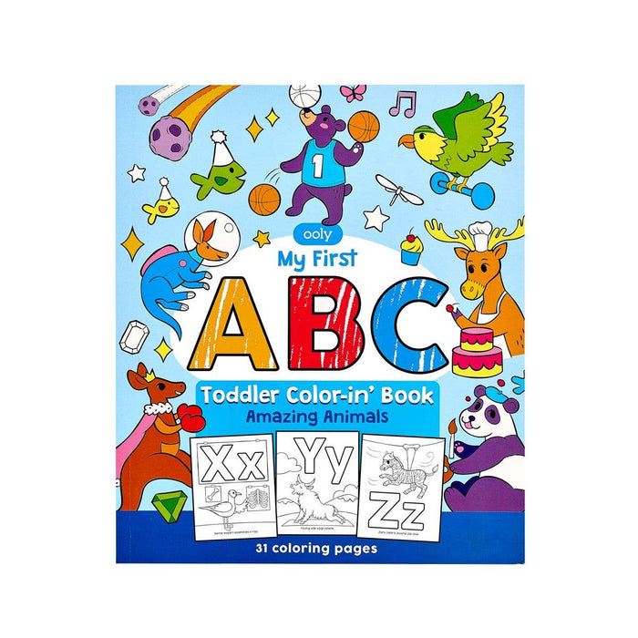 My First ABC: Toddler Color-in' Book - Amazing Animals (8" x