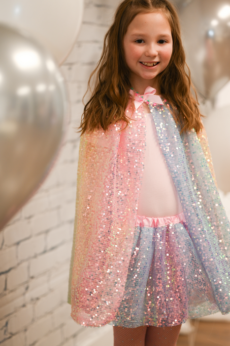 Ombre Sequins Cape- 4-6