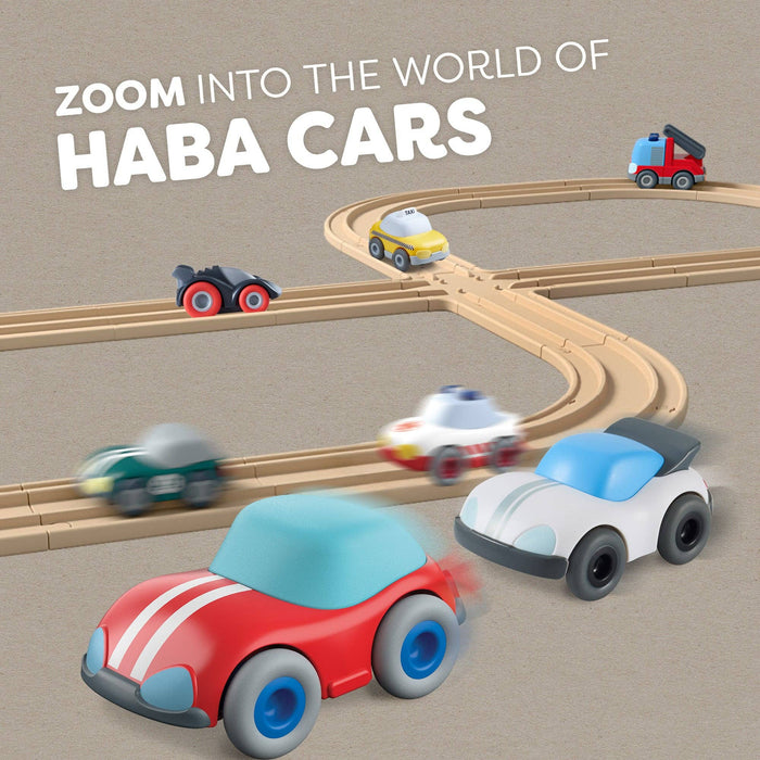HABA Cars White Speedster with Momentum Motor