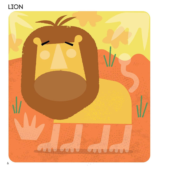 First Fun Sticker Painting:  WILD ANIMALS