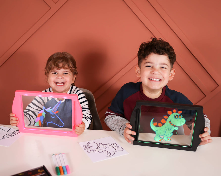 Glow Art Light-Up Drawing Board – Pink