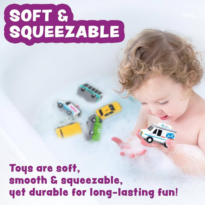 Tub Works® Vehicles™ Bath Toys 6pk
