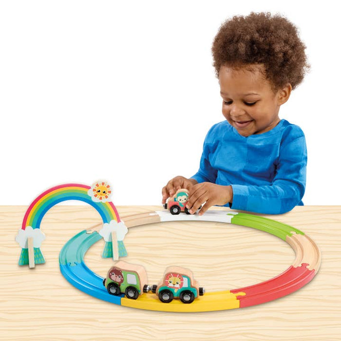 Animal Friends Wooden Train Set