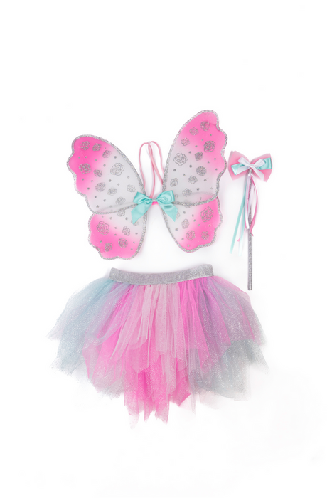 Think Mint Pink Skirt + Wings + Wand Set
