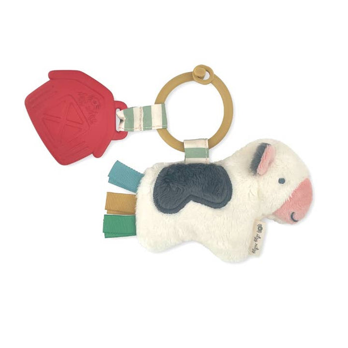 Itzy Pal Plush + Teether Cow