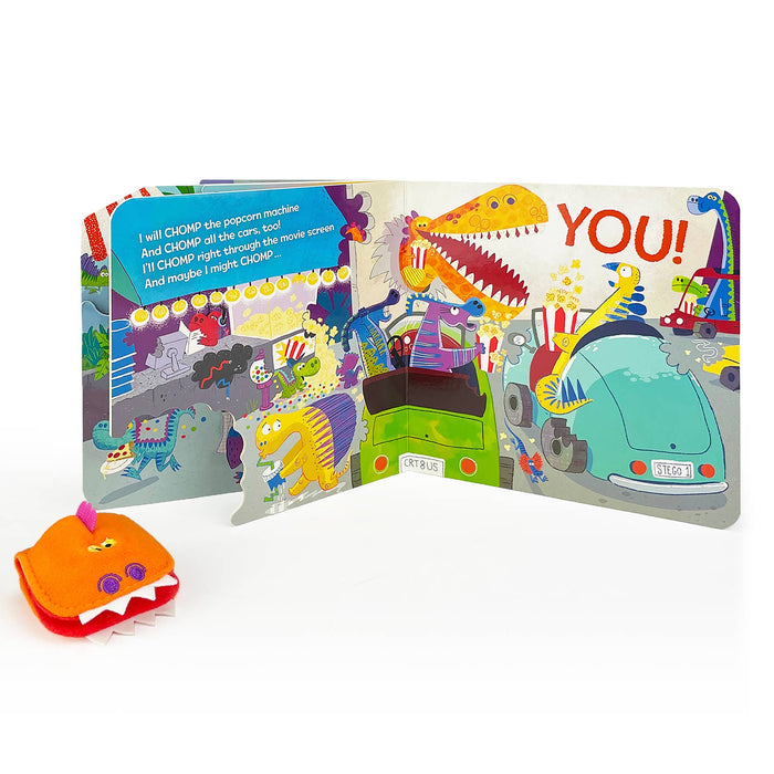 Chomp Chomp Dino Board Book with Puppet