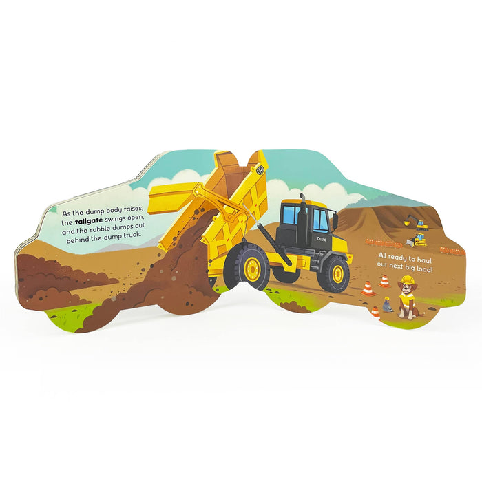 John Deere Kids How Dump Trucks Work Shaped Board Book