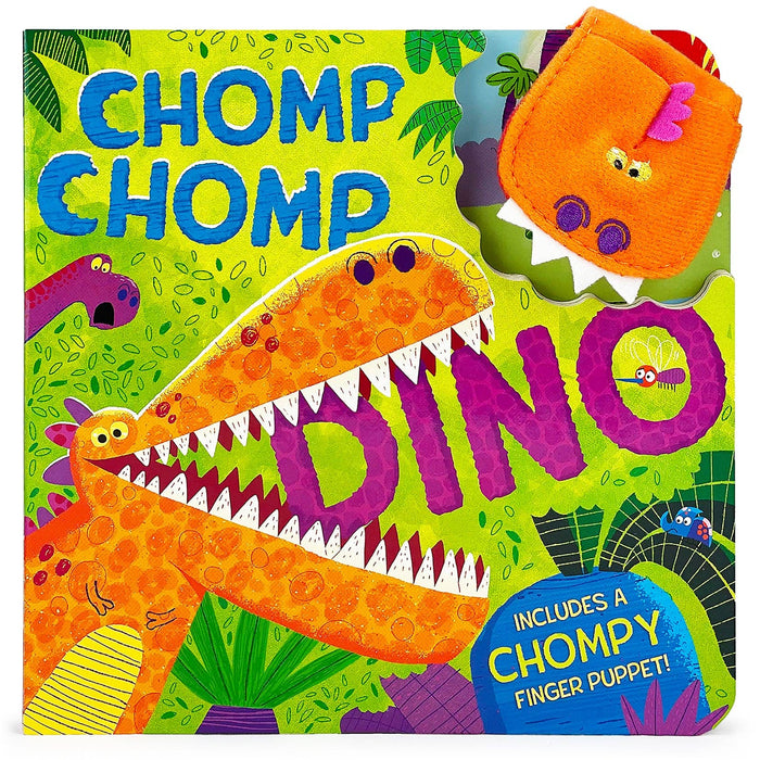 Chomp Chomp Dino Board Book with Puppet