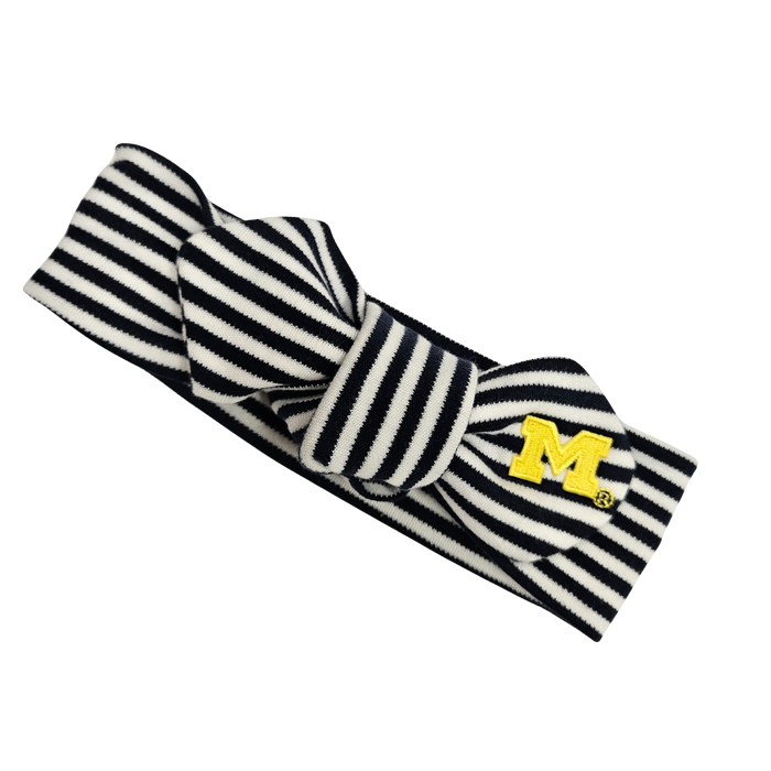 U of M Stripe Hair Knot Headband