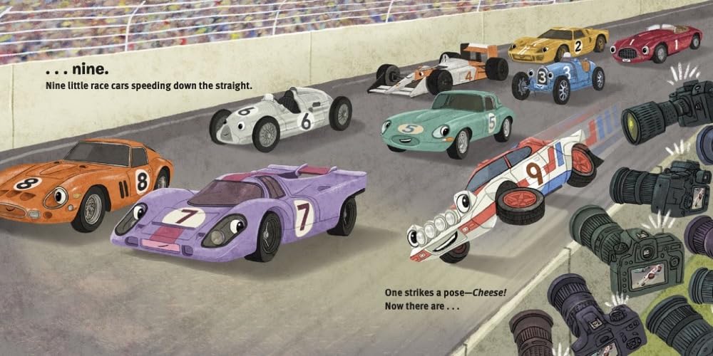 10 Little Race Cars Board Book
