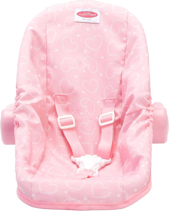 Pink Hearts Car Seat Carrier