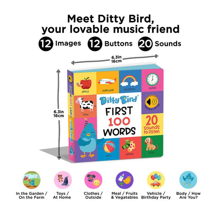 Ditty Bird Books- First 100 Words