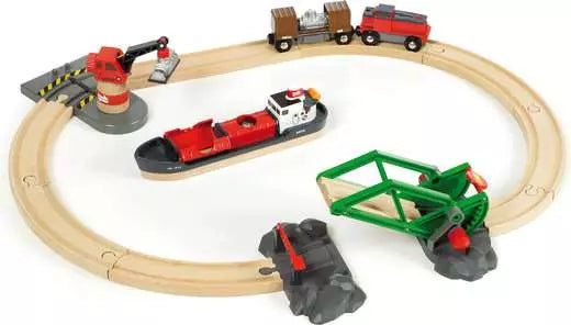 BRIO World Cargo Harbour Set