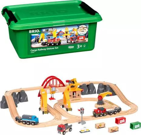 BRIO World Cargo Railway Deluxe Set