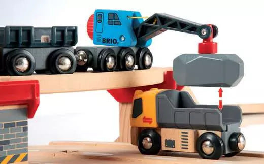 BRIO World Train Set Rail & Road Loading Set