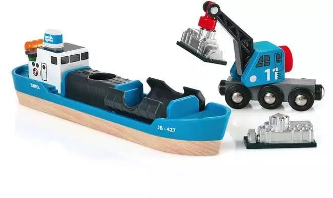 BRIO World Freight Ship & Crane