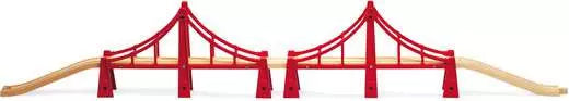 BRIO World Double Suspension Bridge