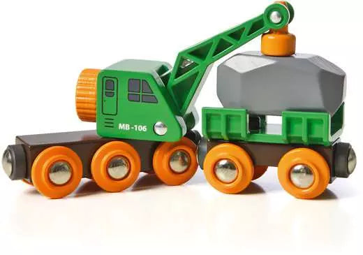 BRIO World Clever Crane Wagon