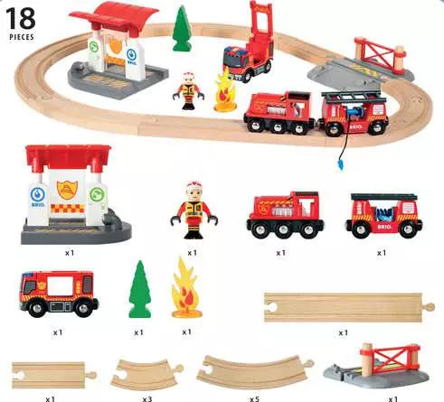 BRIO World Rescue Firefighter Set