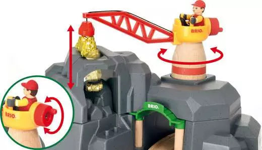 BRIO World Crane and Mountain Tunnel