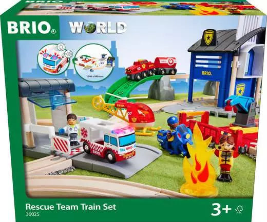 BRIO World Rescue Team Train Set