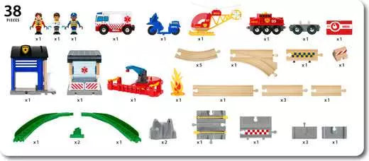 BRIO World Rescue Team Train Set