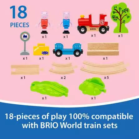 BRIO World Peppa Pig Train Set