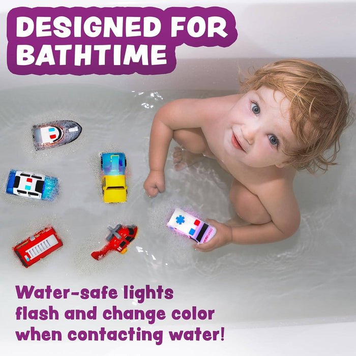 Tub Works® Emergency™ Light Up Bath Toys 6pk