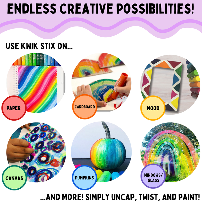 KwikStix Tempera Paint- Pastel 10pk