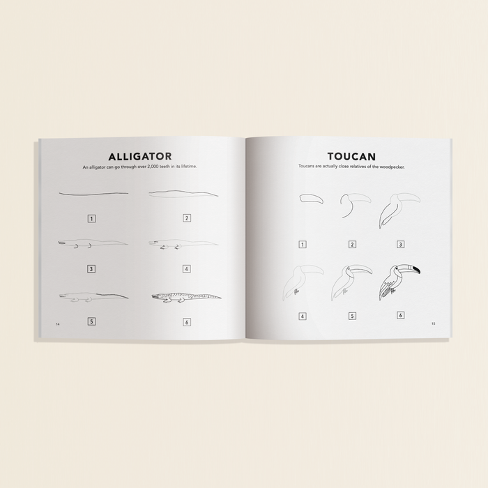 All The Animals: How to Draw Travel Size for Kids