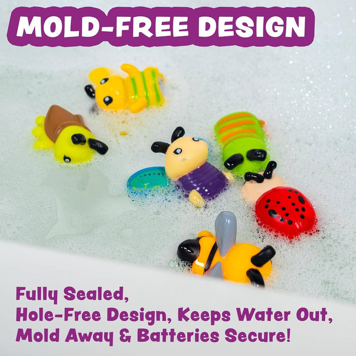 Tub Works® Bugs™ Light Up Bath Toys, 6 Pack