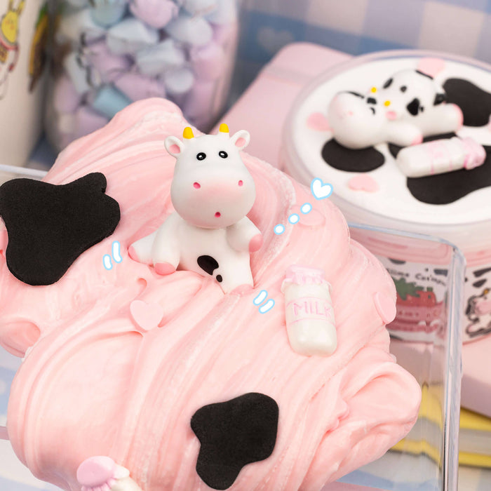 Straw-Dairy Cow 2 Slimes in 1 Signature Dome™ Slime