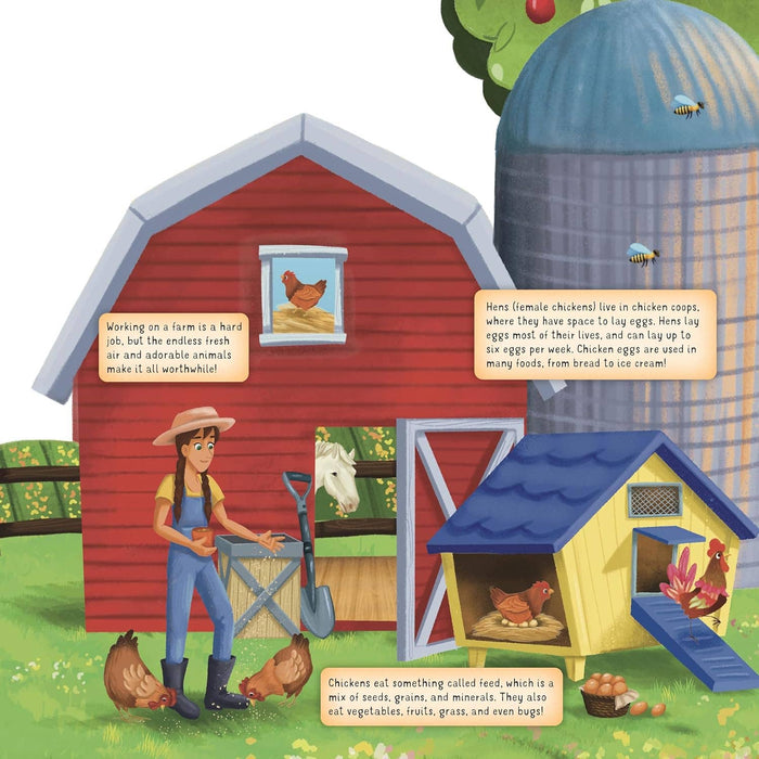 Discovering the Busy Life on the Farm - Layered Board Book
